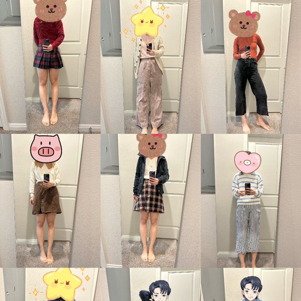 Aritizia/zara/uniqlo/hm/only skirt, hoodie, jeans, pants, sweaters